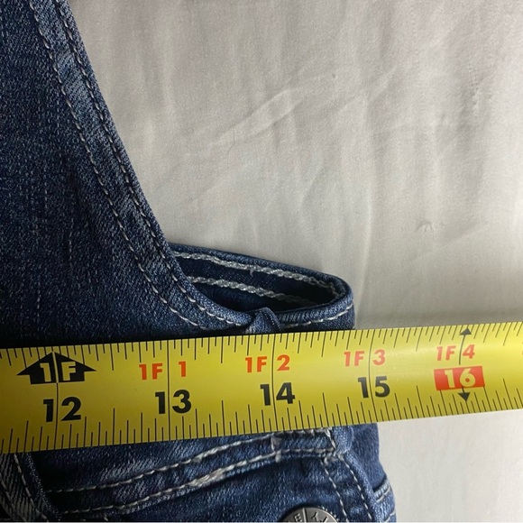 Jeaniologie Denim Overalls Jumper Dress Size 8 Adjustable Cutegoth Kidcore Y2K - Picture 8 of 13